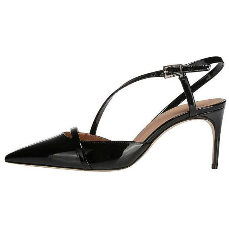 Malone Souliers Leather Slim Heel High Heels Women's Black