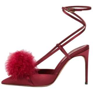 Malone Souliers Slim Heel High Heels Women's Burgundy