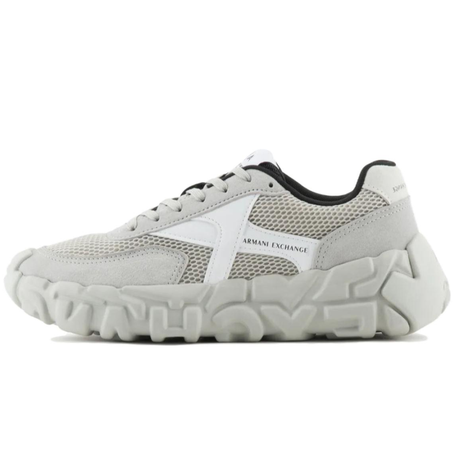 ARMANI EXCHANGE ARMANI EXCHANGEAE Leather Low top Casual Shoes Men's Gray
