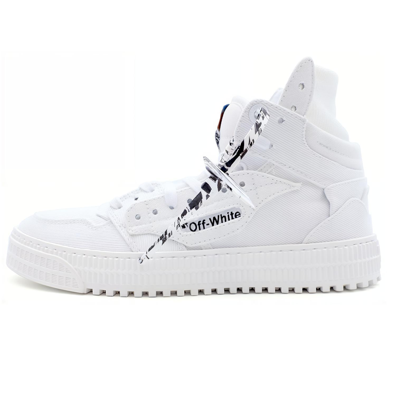OFF-WHITE OFF WHITE Off Court 3.0 Floating Arrow High top Stylish Skateboarding Shoes Men's White