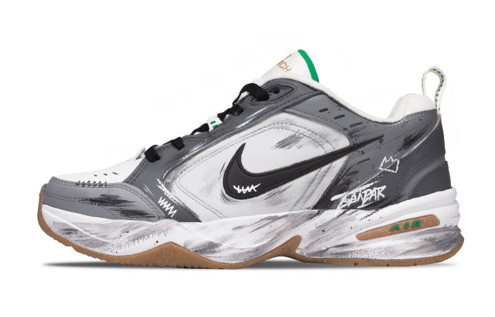 Nike Nike Air Monarch 4 Abrasion Resistant Low top Chunky Sneakers Men's Gray