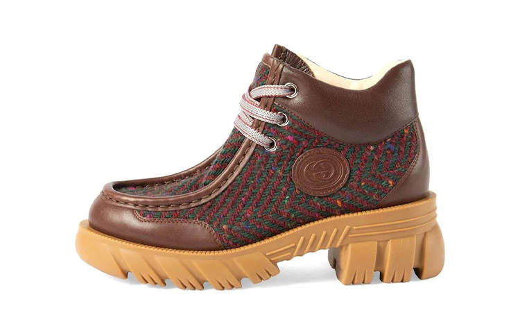 GUCCI Low Shaft Boots Brown Kids'