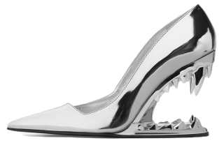 GCDS Morso Polyester Irregular Heel High Heels 11cm Women's Silver