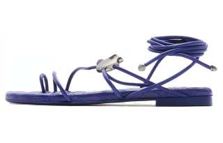 Burberry Ivy Shield Leather Sandals