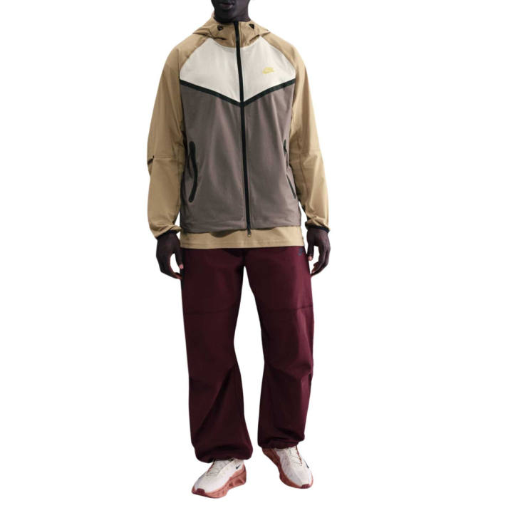 Nike Nike Woven Jackets Men's Cave Stone/Parachute Beige/Light Orewood Brown Hooded Moderate Other