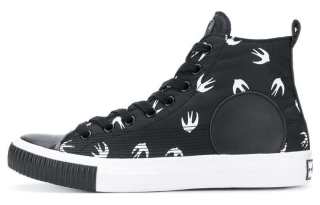 McQ Alexander McQueen Canvas Comfortable High top Casual Shoes Men's Black