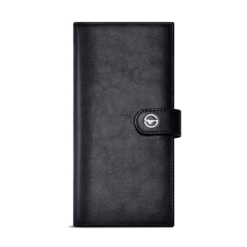 SEPTWOLVES SEPTWOLVES Top Grain Cow Leather Wallet Regular Men's Black