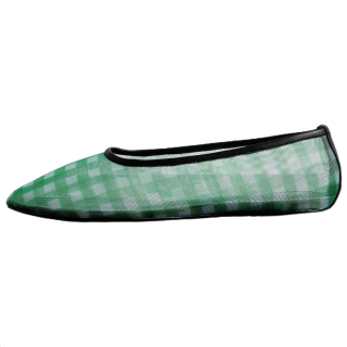 Staud Alba Mesh, Leather Casual Shoes Women's Green