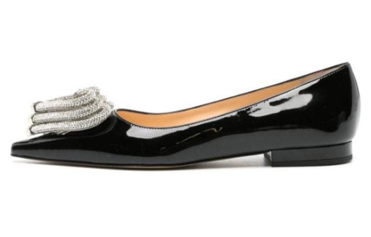MACH & MACH Leather Casual Shoes Women's Black