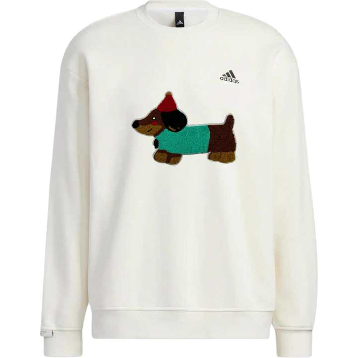 Adidas Adidas Sweatshirts Unisex White Crew Neck Moderate Regular
