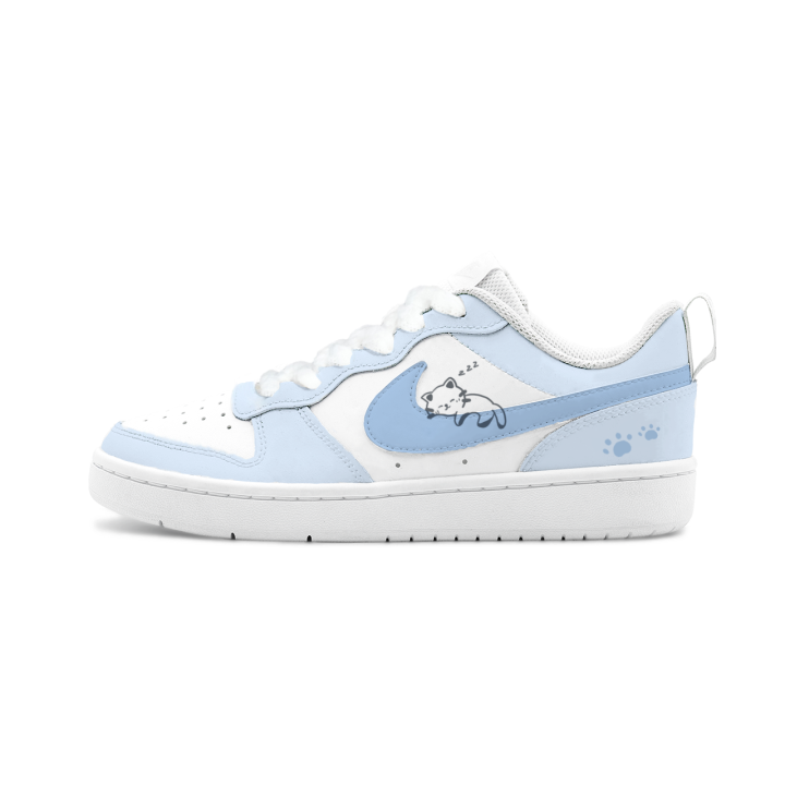 Nike Nike Court Borough 2 Big Fish Manufacturing, Pappa Meow Leather Moisture Wicking Height Increasing Breathable Low top