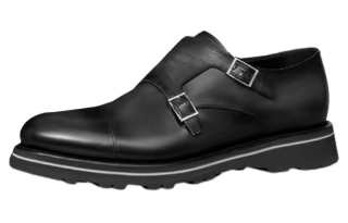 BERLUTI Cow Leather Casual Shoes Men's Black Gray