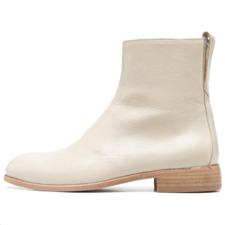 OUR LEGACY Camion Calfskin Ankle Boots 3.5cm Men's Beige