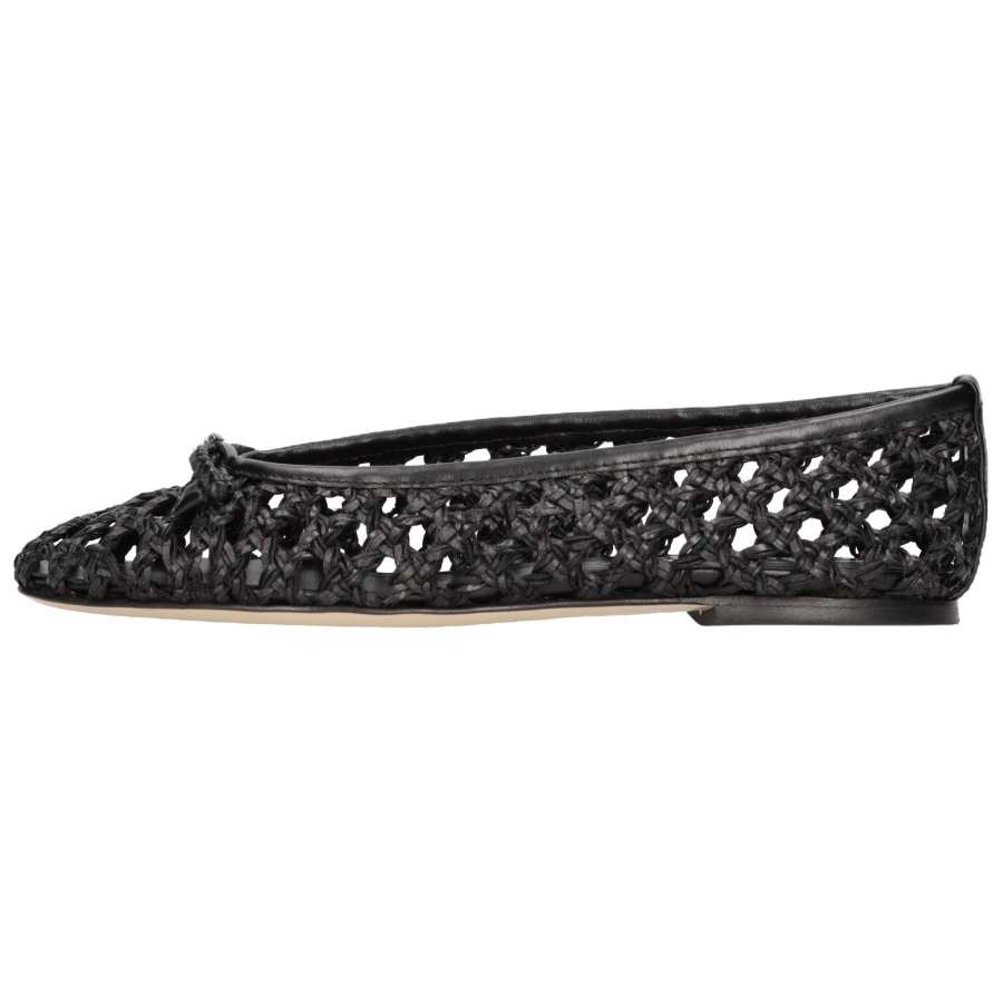 Casadei Interwovened Round Toe Flat Shoes Women's