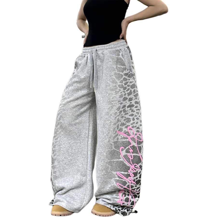 UNA RETA Casual Pants Unisex Gray Moderate Sweatpants