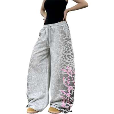 UNA RETA Casual Pants Unisex Gray Moderate Sweatpants
