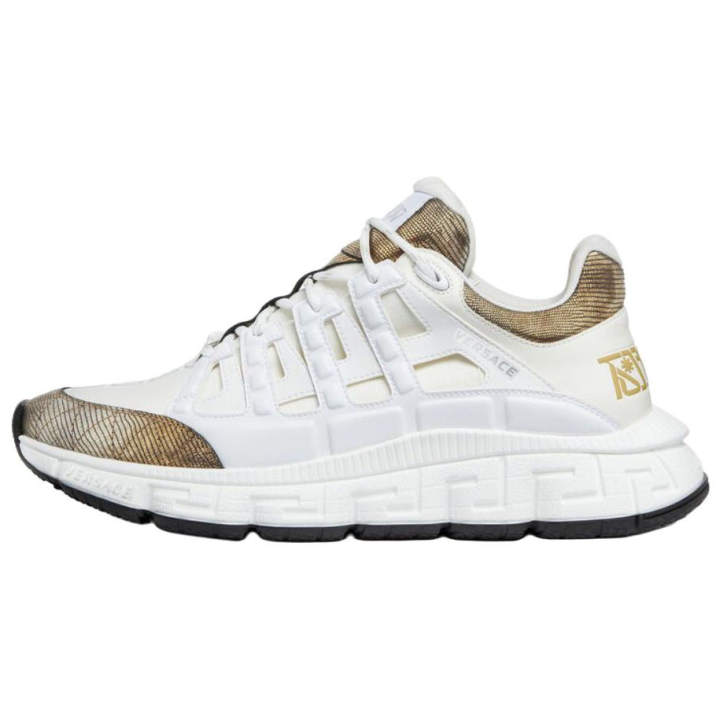 VERSACE VERSACE Trigreca Versace Low top Casual Shoes Men's White