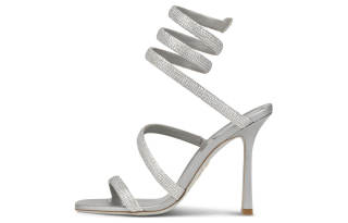 RENE CAOVILLA One Strap Sandals 10.4cm Women's Silver