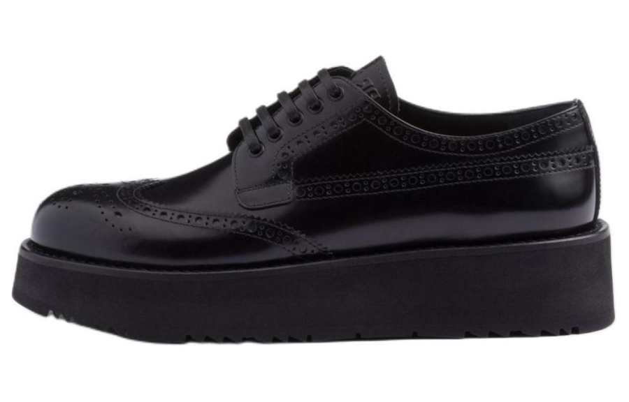PRADA PRADA Leather Casual Shoes Women's Black