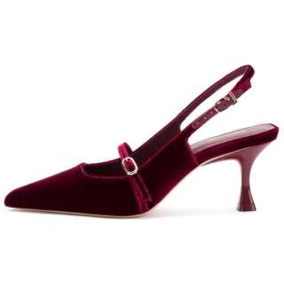 Larroude Ines High Heels 6.3CM Women's Burgundy