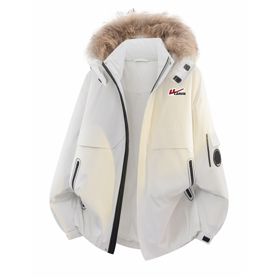 WARRIOR WARRIOR Down Jackets Unisex Hooded Thickened Parka Down Jacket