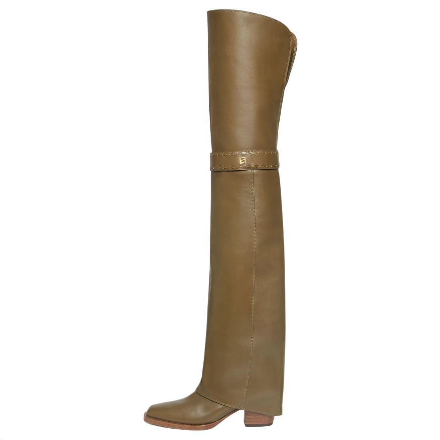 FENDI Over the knee Boots 5.5cm Women's Green