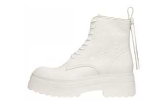 RED VALENTINO Leather Ankle Boots Women's White