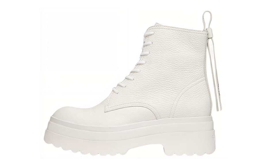 RED VALENTINO Leather Ankle Boots Women's White