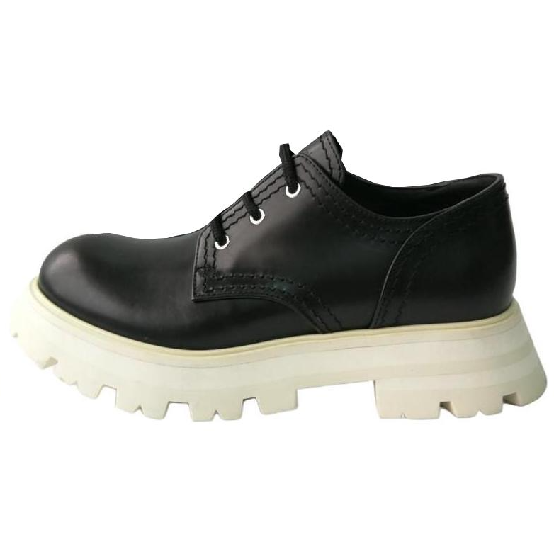 Alexander McQueen Leather Casual Shoes Women's Black