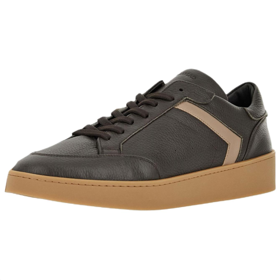 Canali Nuvola Sheepskin Low top Skateboard Shoes Men's Brown