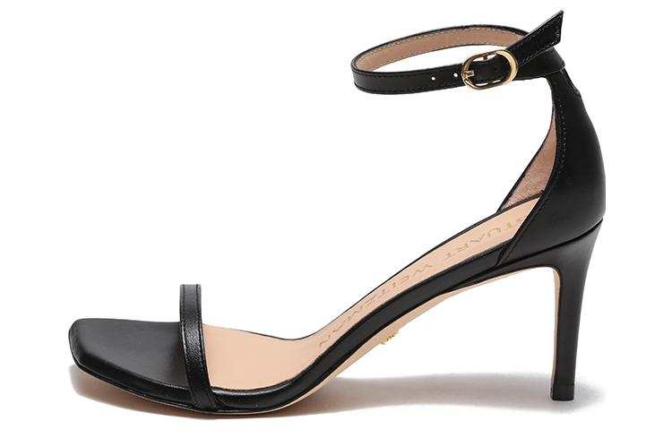 Stuart Weitzman Stuart Weitzman/SW Leather One Strap Sandals 7.5cm Women's Black