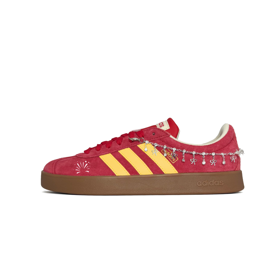 Adidas Adidas Vl Court Classic Skateboard Shoes Unisex Low Top Yellow