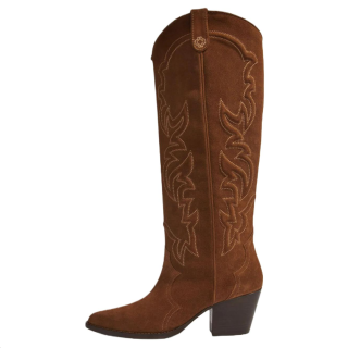 Maje Knee high Boots 6.5cm Women's Brown