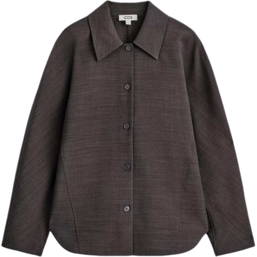 COS Shirts Women's Brown Lapel Moderate