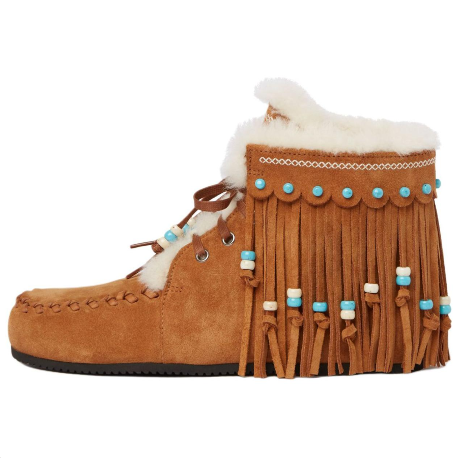 Alanui The Journey Fringed Suede Boots Women's