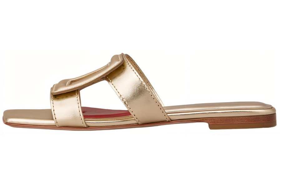 Roger Vivier Slide Slippers Women's Gold