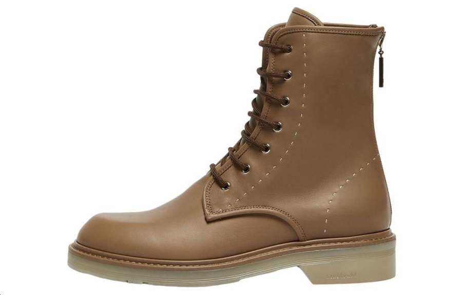 MaxMara Crew Combat Boots 2cm Women's Brown