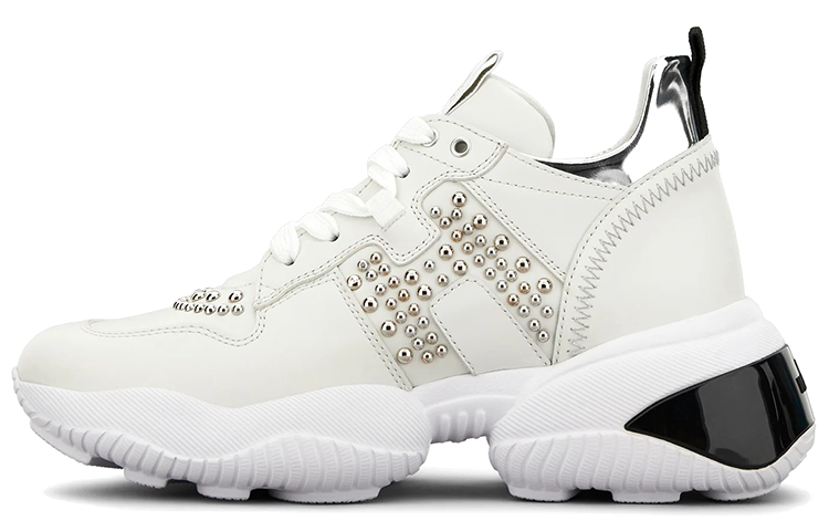 HOGAN Leather Low top Casual Shoes Women's White