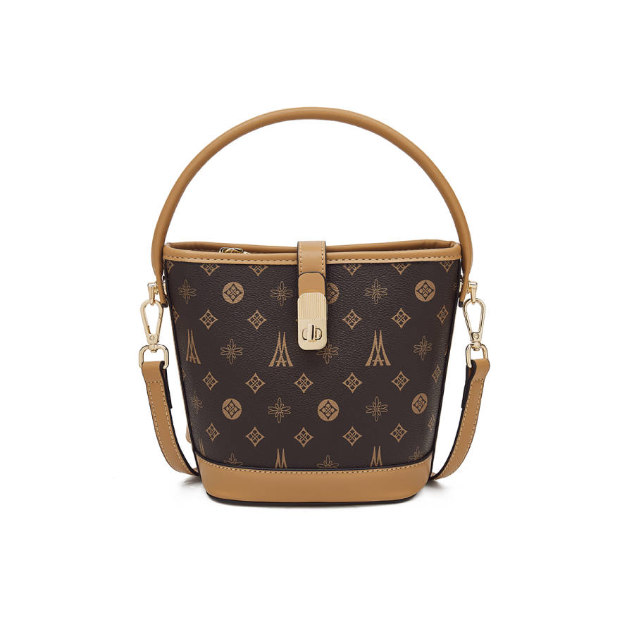 LAORENTOU Synthetic Leather Crossbody Handbag Regular Women's Multicolor