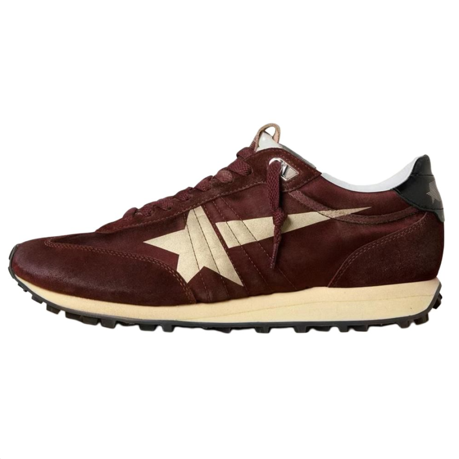 Golden Goose Marathon Low top Casual Shoes Men's Burgundy