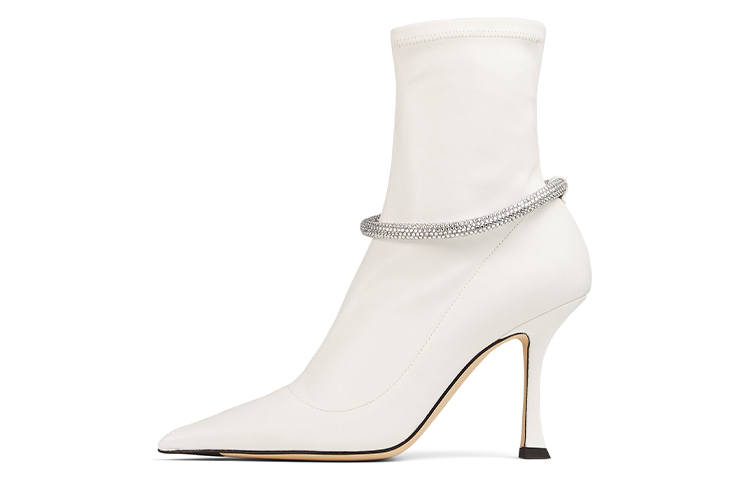Jimmy Choo Leroy Ankle Boots Women's White