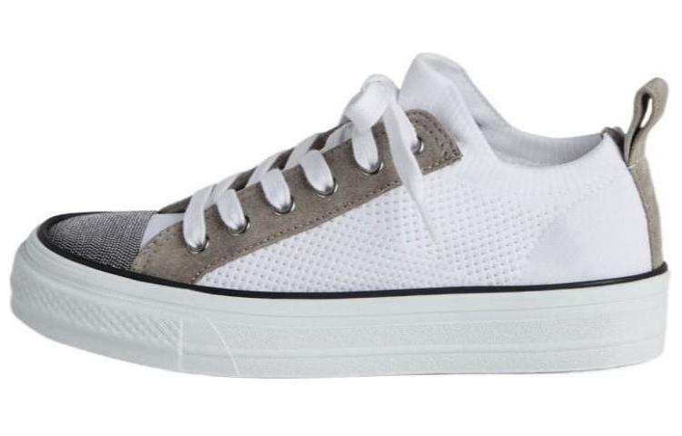 Brunello Cucinelli Low top Skateboard Shoes Women's White Gray