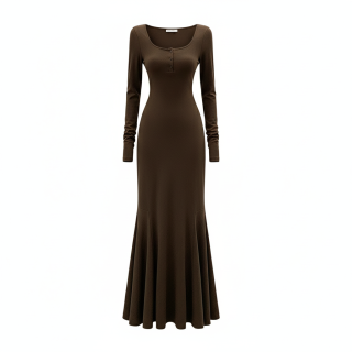 MOMMANWA Long Sleeved Dress Women's