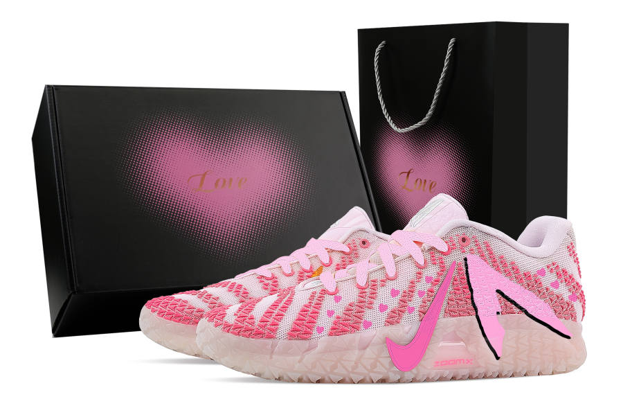 Nike Nike Ja Morant 3 Dopamine Pony, Love Gift Box Rebound Grip Low top Basketball Shoes Men's Pink