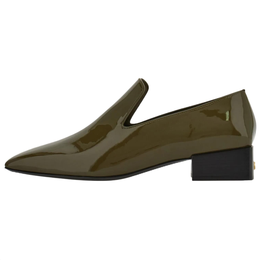 FERRAGAMO Hug Loafers 3cm Women's Olive Green