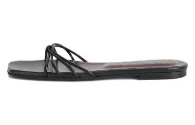 Staud Rubber Sole Slide Slippers Women's Black