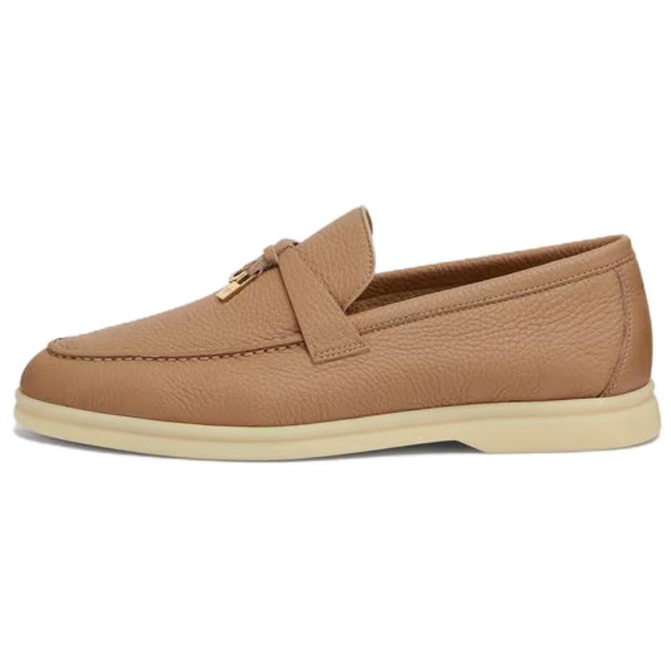 Loro Piana Summer Charms Walk Casual Shoes Women's Brown