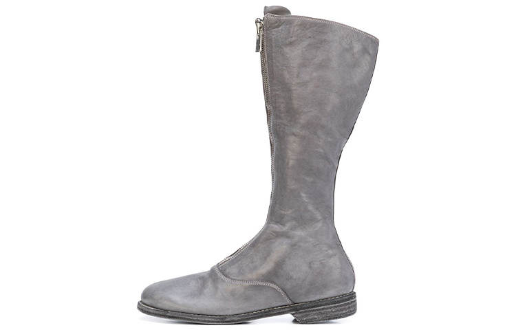 GUIDI GUIDI Leather Ankle Boots Women's Light Gray