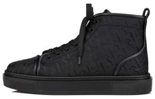 Christian Louboutin CL High top Skateboard Shoes Men's Black