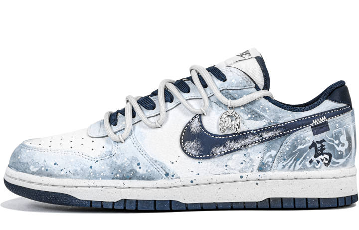 Nike Nike Big Low Snow Shadow, Traditional Chinese Blend, Design Aesthetic, Mysterious, Hand Drawn Distressed